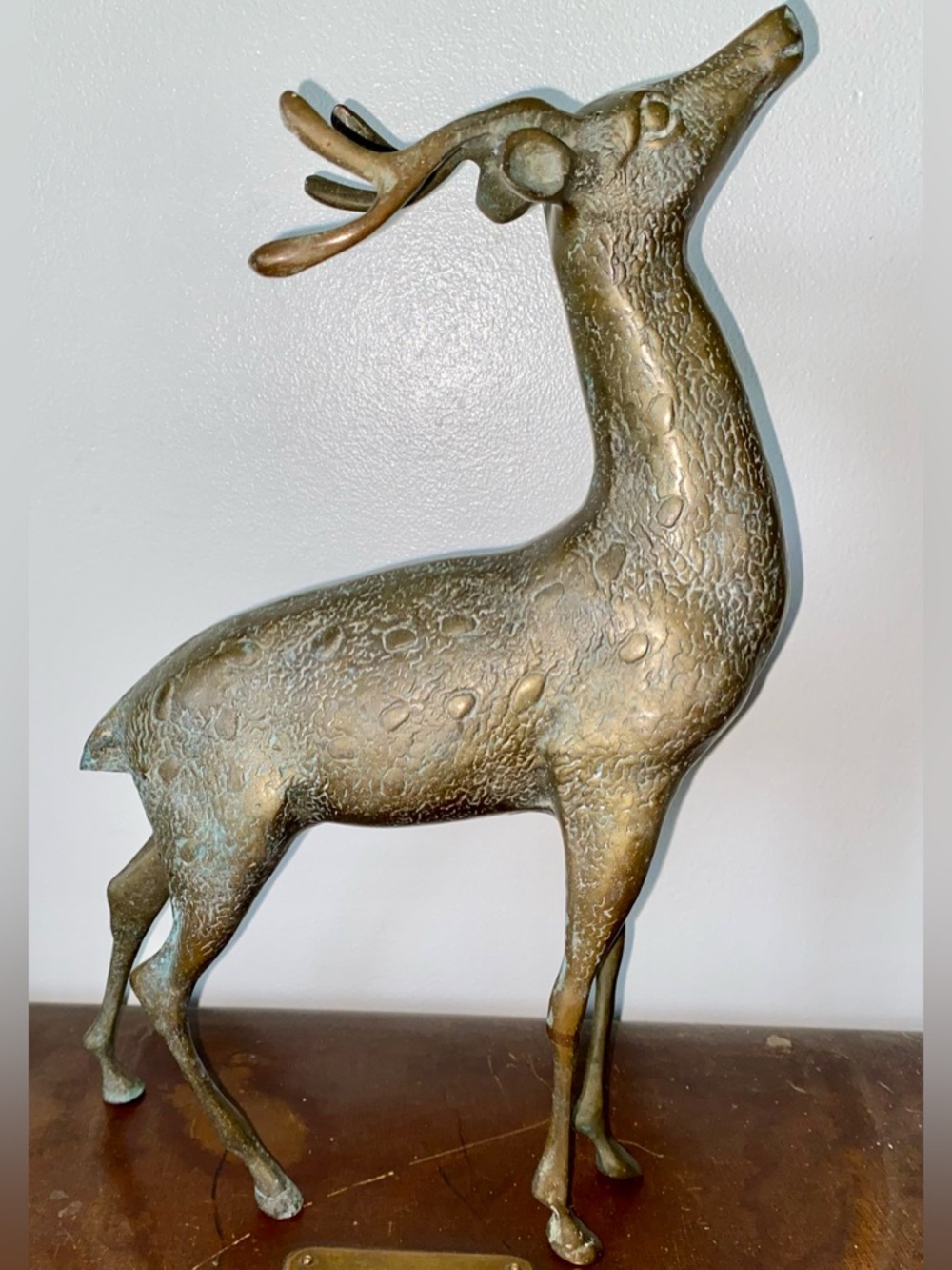 1960-1970s Brass Deer Sculpture - Pair very heavy. - Picture 2 of 6